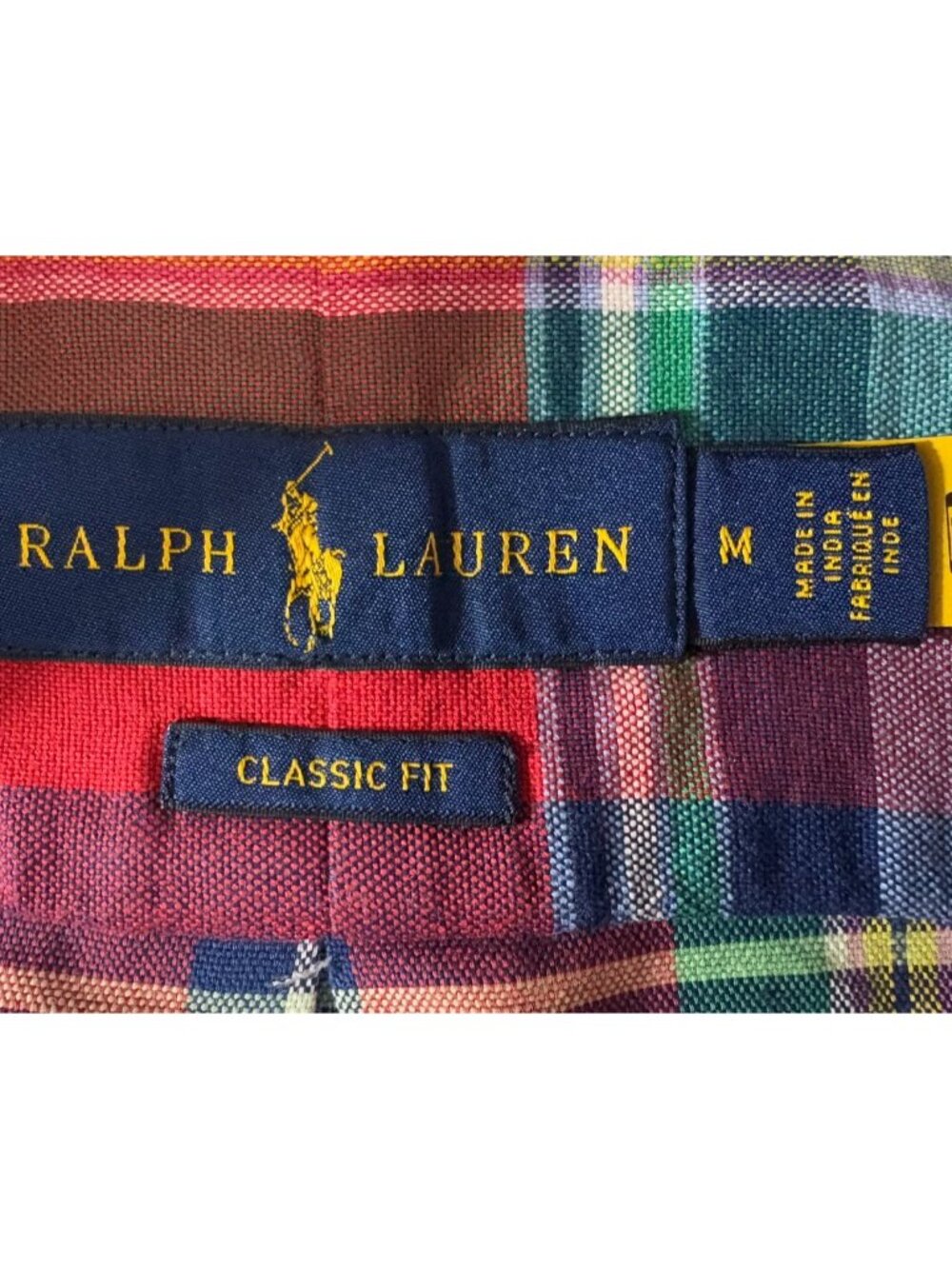 Polo Ralph Lauren Classic-Fit Oxford Plaid Shirt size M multicolor NWT mspr $138 - Picture 2 of 13